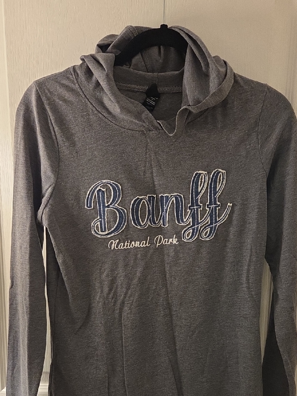 Banff National Park Girls' Gray Hooded Sweatshirt